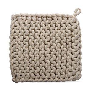 crochet | natural woven trivet