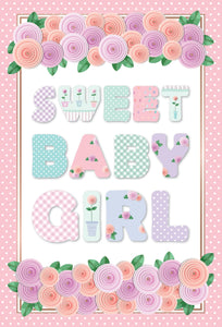 sweet baby girl | new baby card