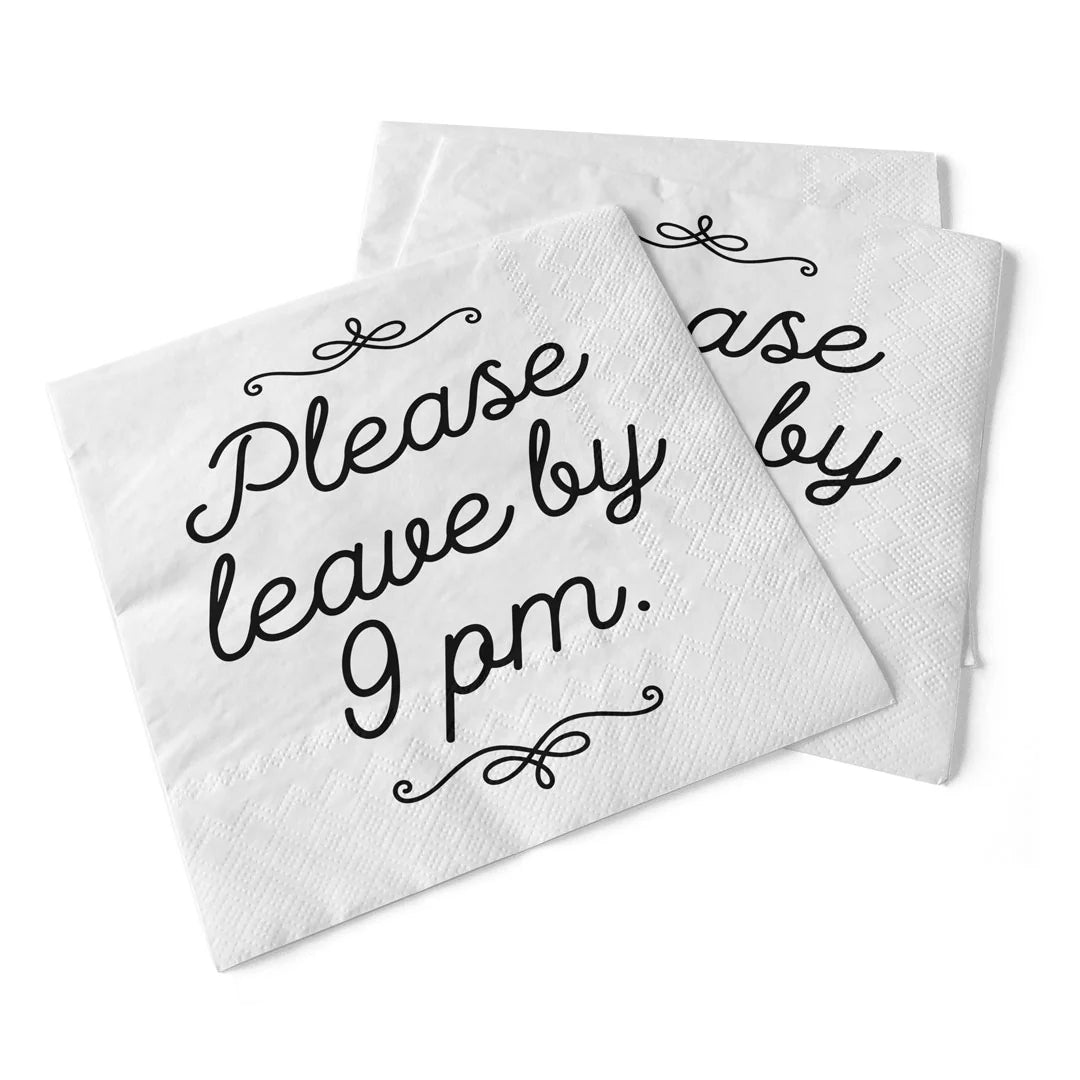 please leave | beverage napkins