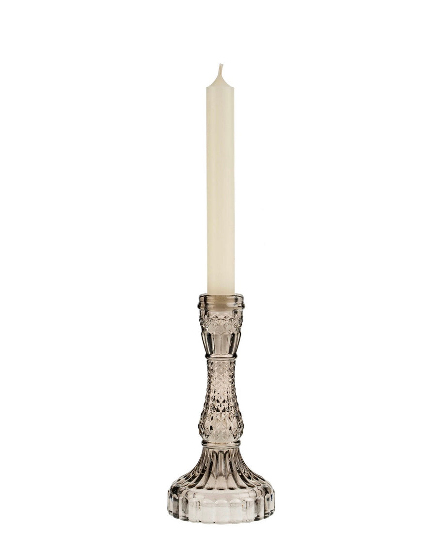 palazzo | grey glass large candle holder