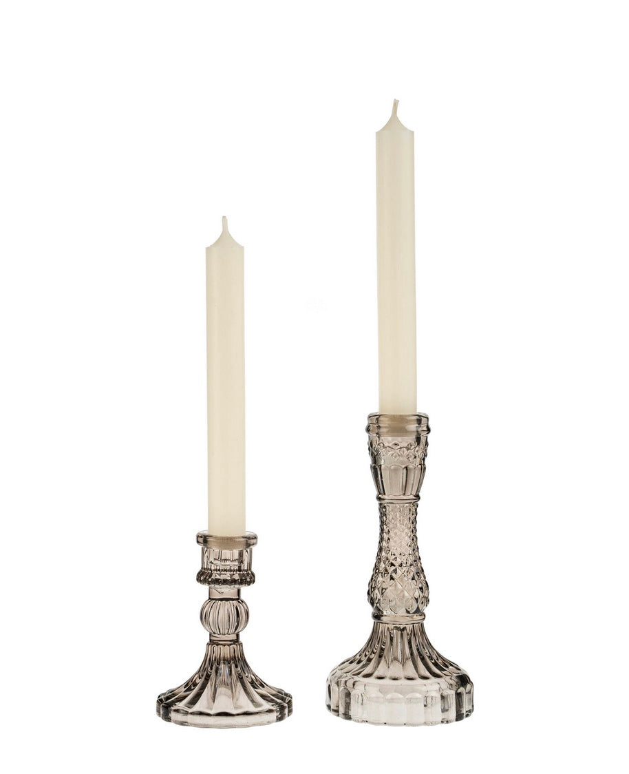 palazzo | grey glass large candle holder