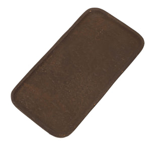 elemental | rust large rectangular tray