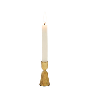 zora gold | small forged candlestick