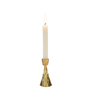 zora gold | medium forged candlestick