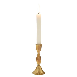 zora gold | large forged candlestick