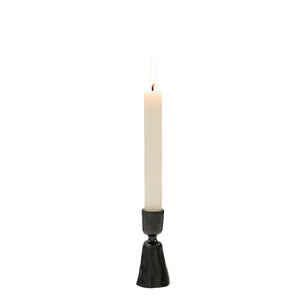 zora gunmental | small forged candlestick