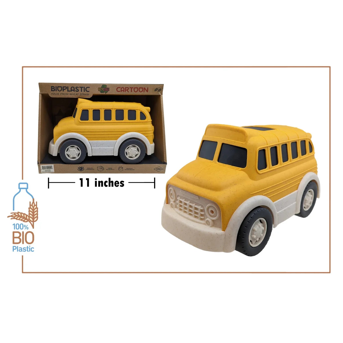 school bus | bio plastic truck