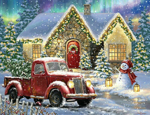 500 pc christmas light lane | puzzle