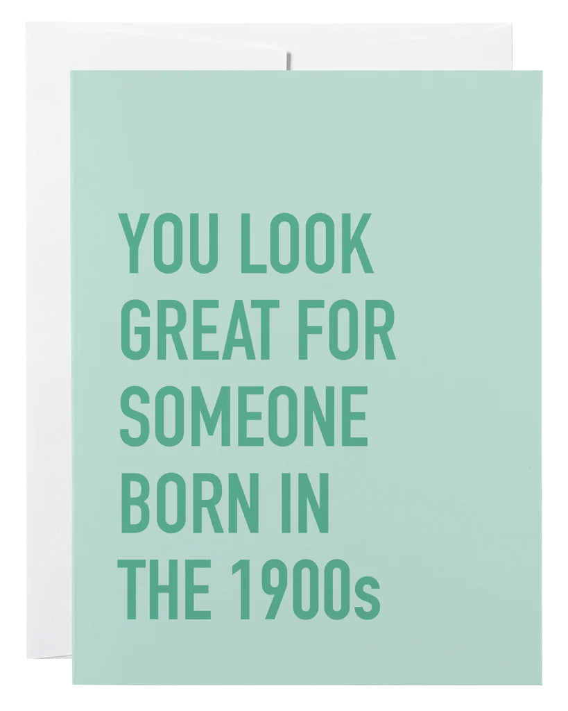 born in the 1900's | card