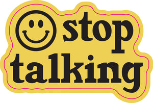 stop talking | sticker fun