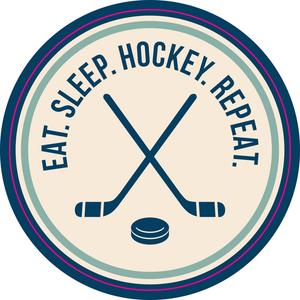 eat sleep hockey repeat | sticker fun