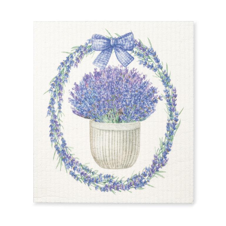 lavender wreath | swedish dish cloth