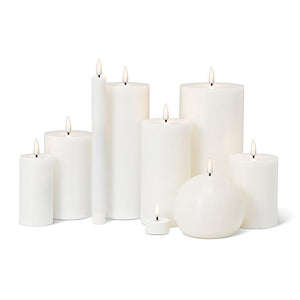 white 9.5" taper | LED candle set