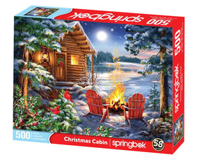 500 pc christmas cabin | puzzle