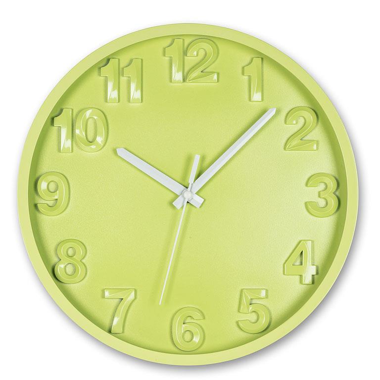 bold number | green wall clock