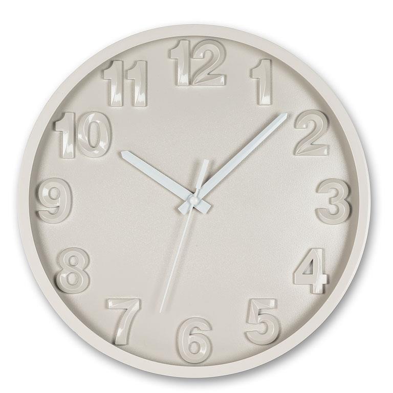 bold number | grey wall clock