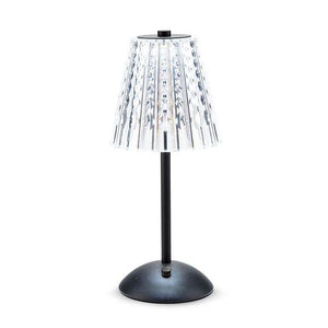 crystal shade | black LED table light