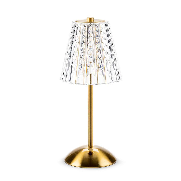 crystal shade | gold LED table light