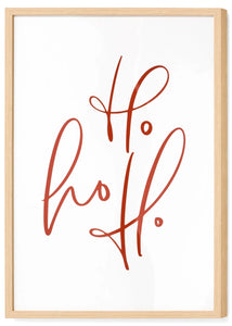 ho ho ho | white wall art