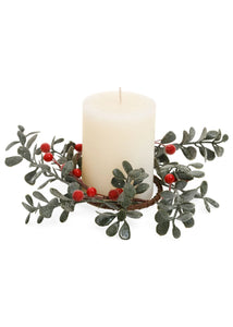 frosted berries | candle ring