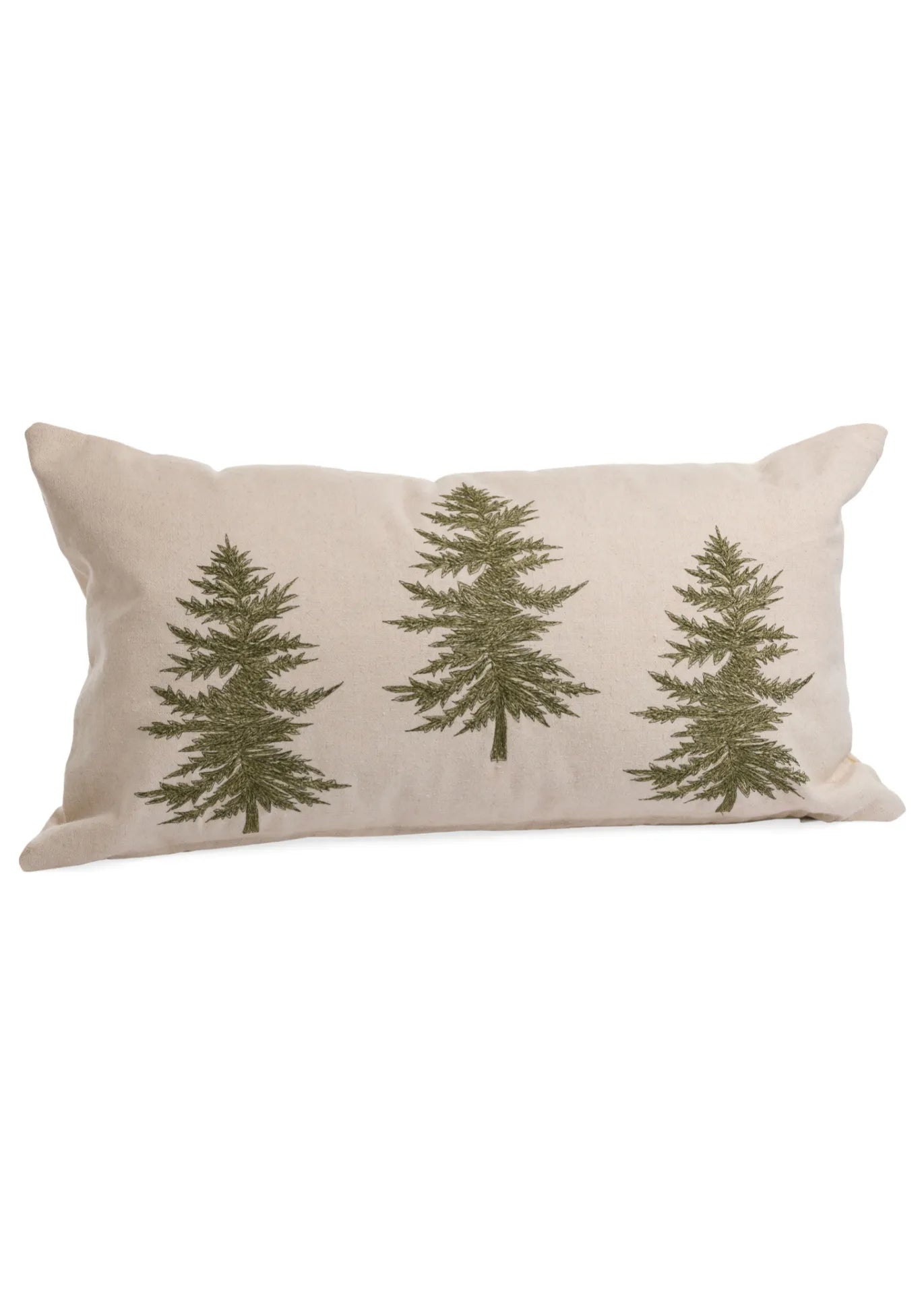 embroidered trees | winter pillow