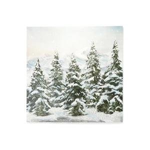 snowy trees | canvas