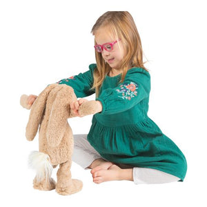 willow | beige snuggle bunny plush