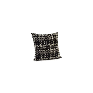 woven | black and grey pillow