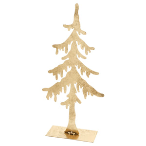silhouette | large gold metal tree
