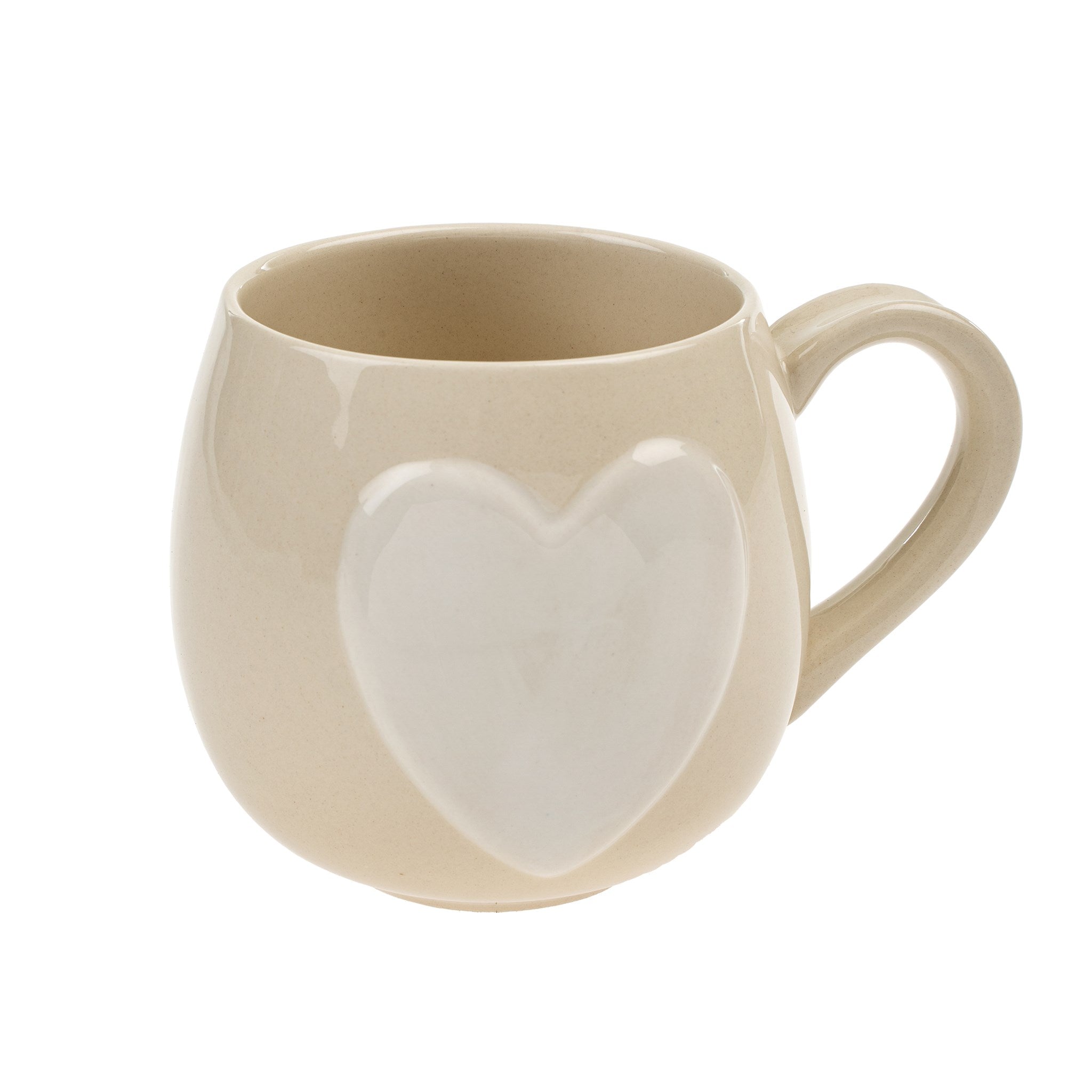 big heart | cream mug