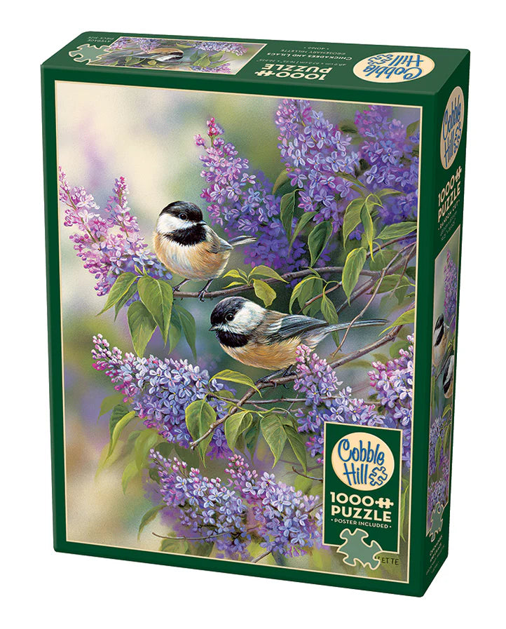 1000 pc chickadees & lilacs | puzzle