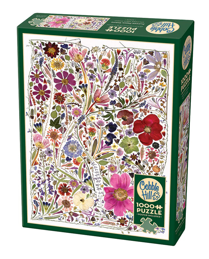1000 pc flower press spring | puzzle