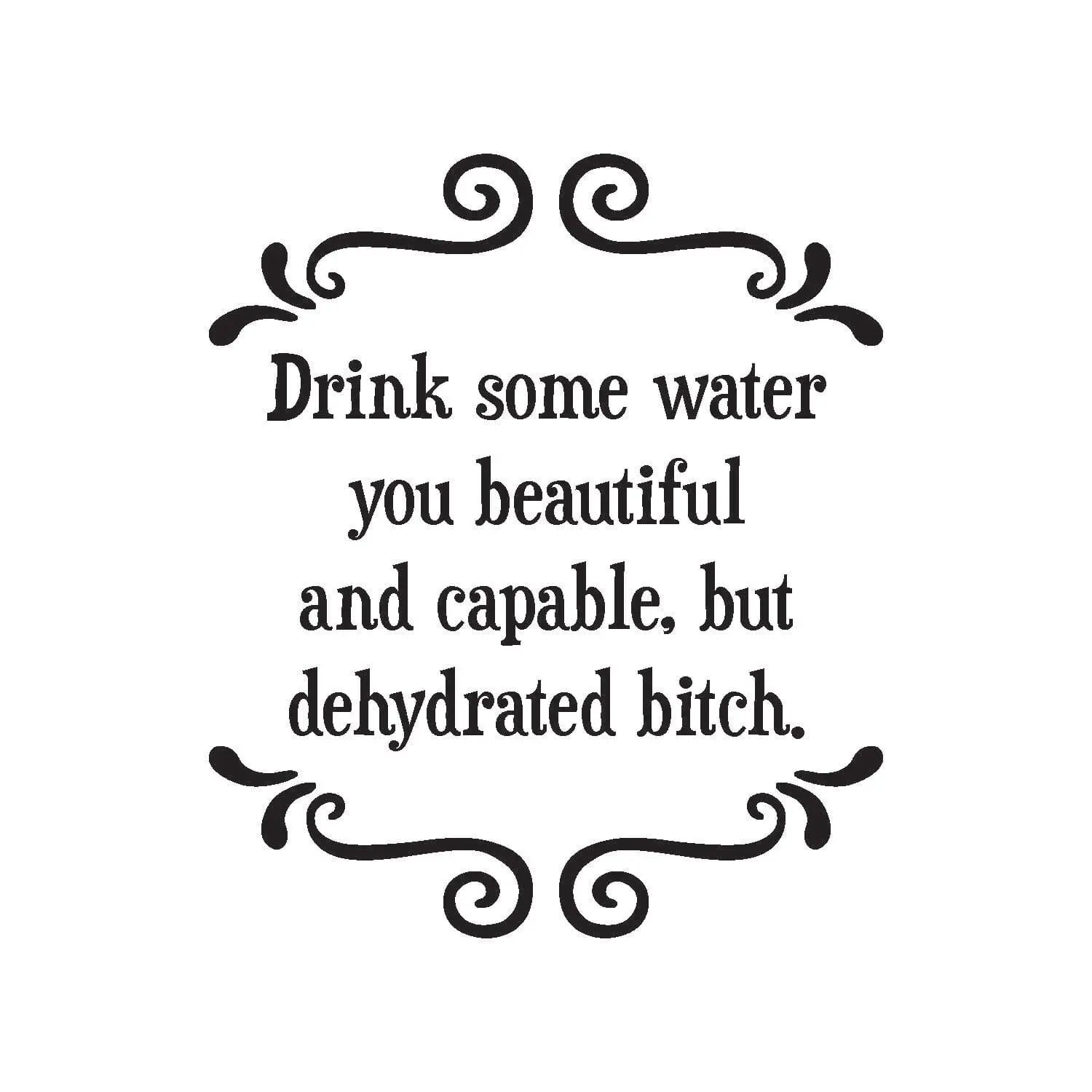 drink some water | sweary coaster