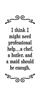 professional help | tea towel