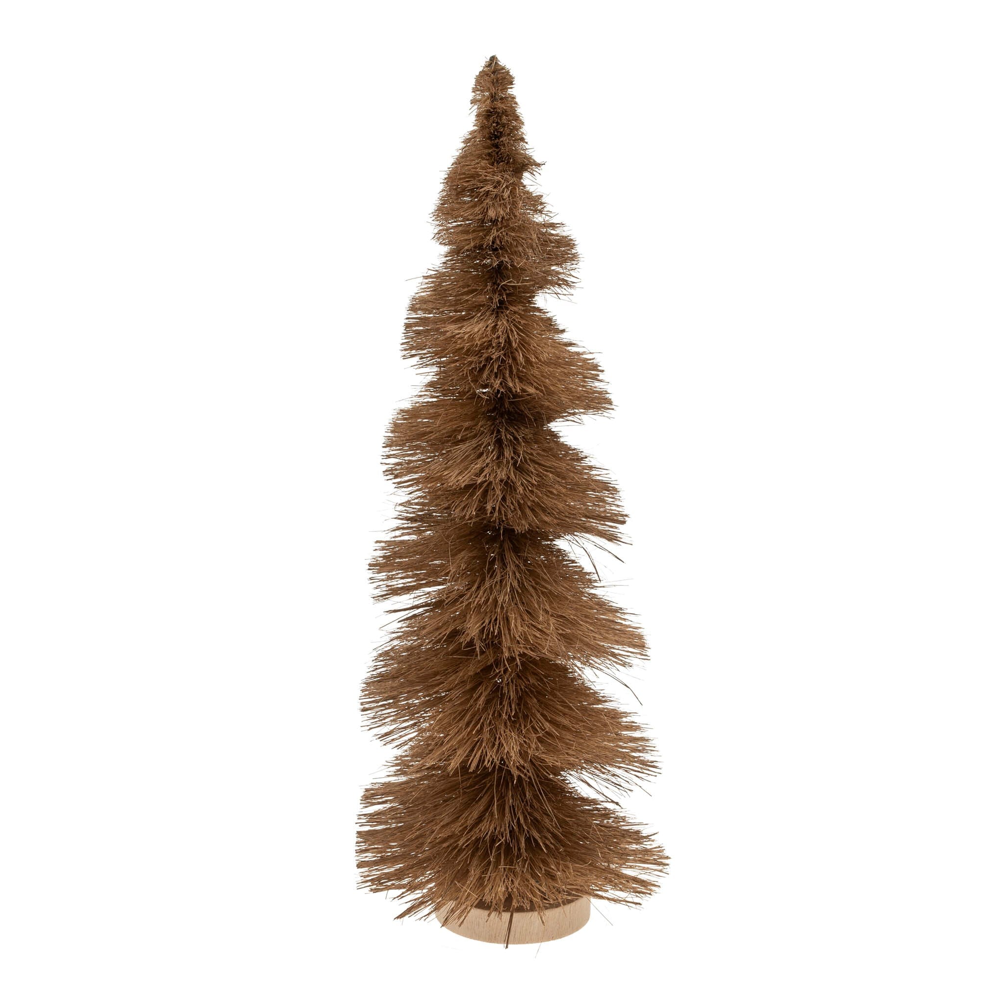 swirl | caramel sisal bottle brush tree