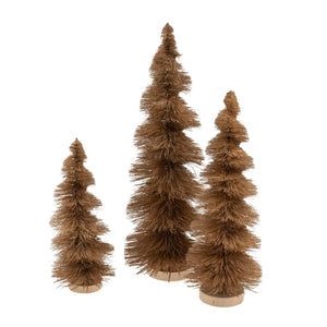 swirl | caramel sisal bottle brush tree