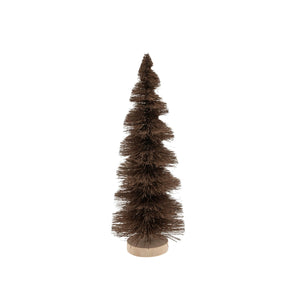 swirl | brown sisal bottle brush tree