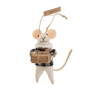 gingham gus | mouse ornament