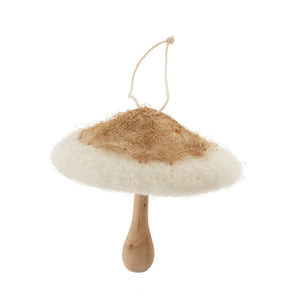 cream | felt mushroom ornament