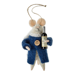 winter wine | mouse ornament