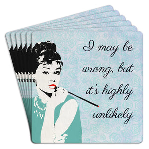 i may be wrong | disposable coasters