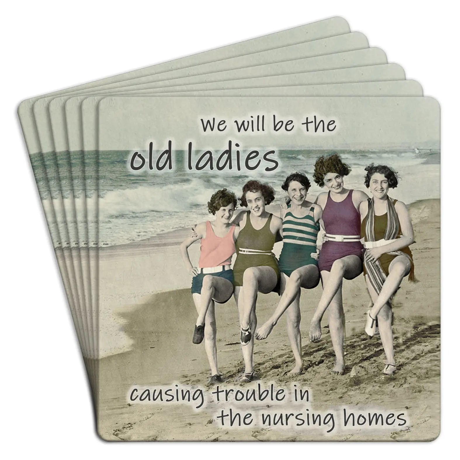 will be the old ladies | disposable coasters