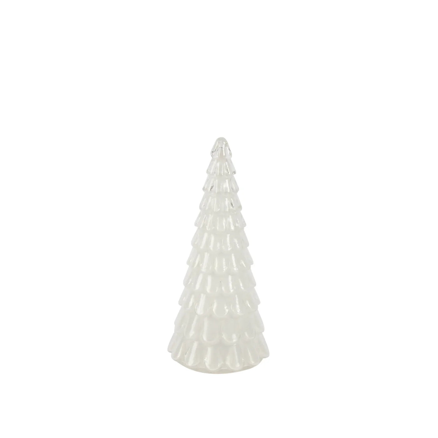 white | small sugar glass LED tree