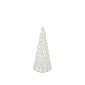 white | tall sugar glass LED tree