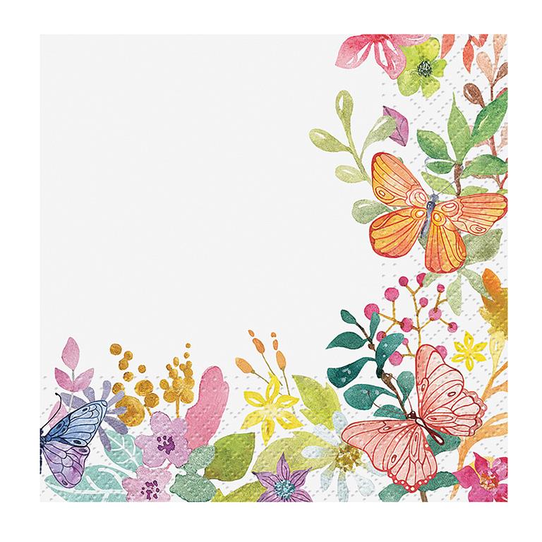 watercolour meadow | cocktail napkins