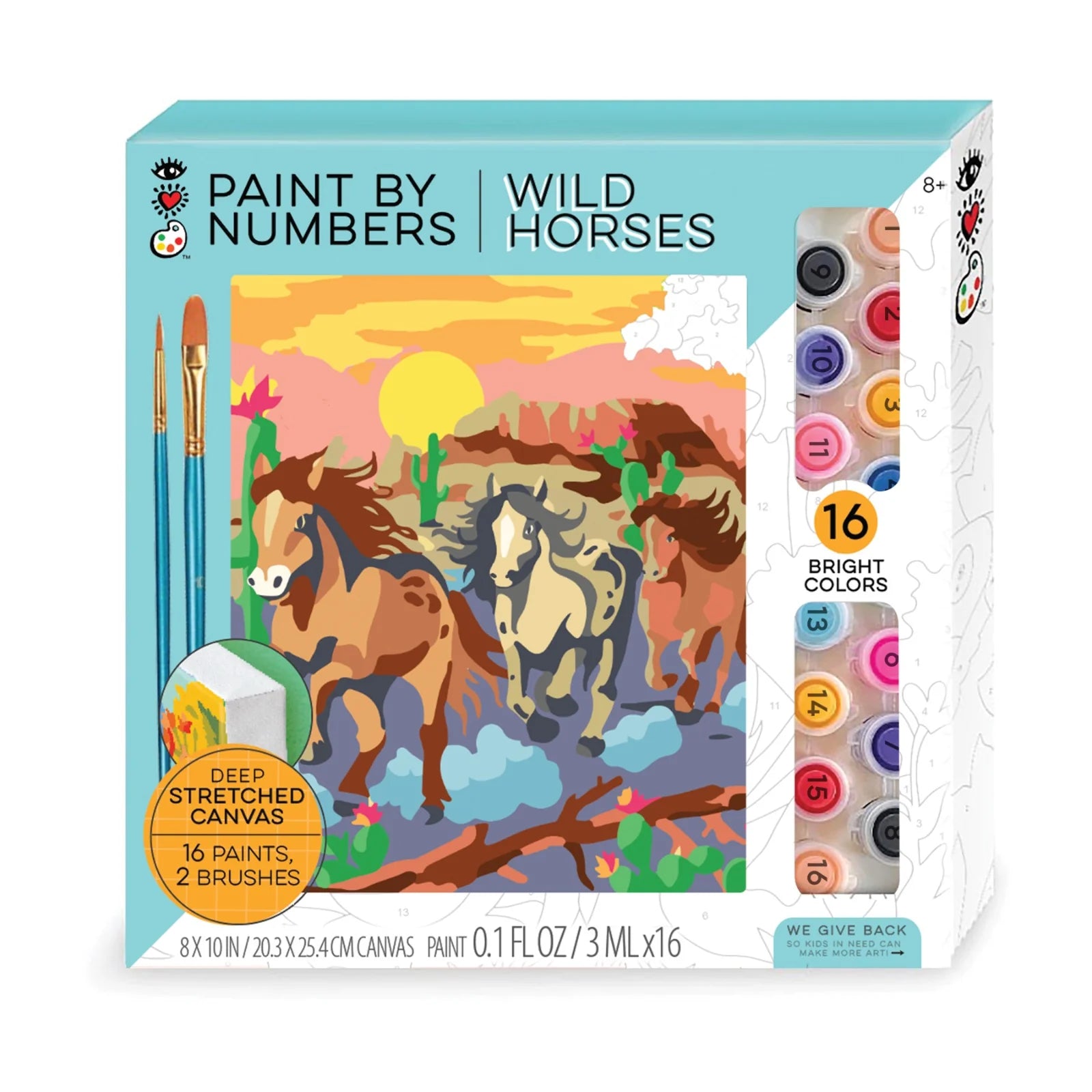 wild horses | paint by numbers art