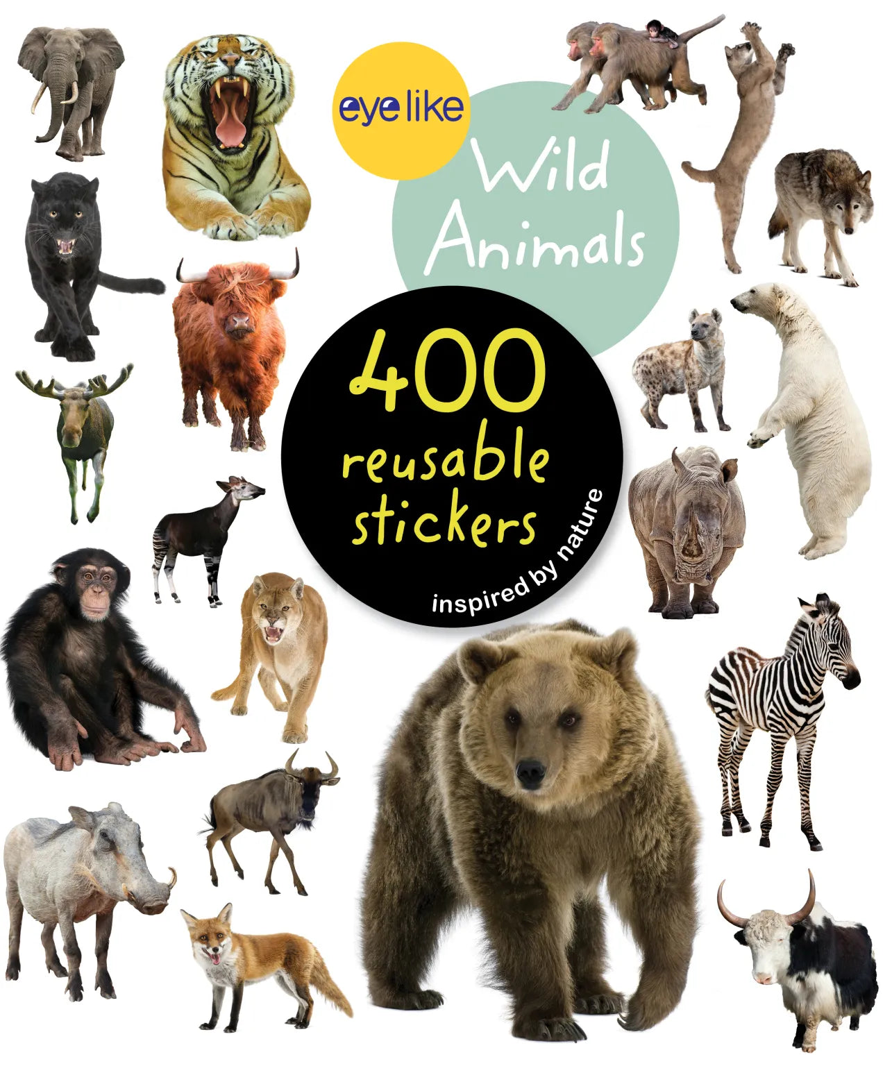 eyelike wild animals | stickers