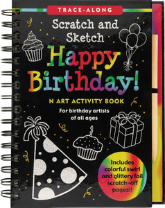 happy birthday | scratch & sketch