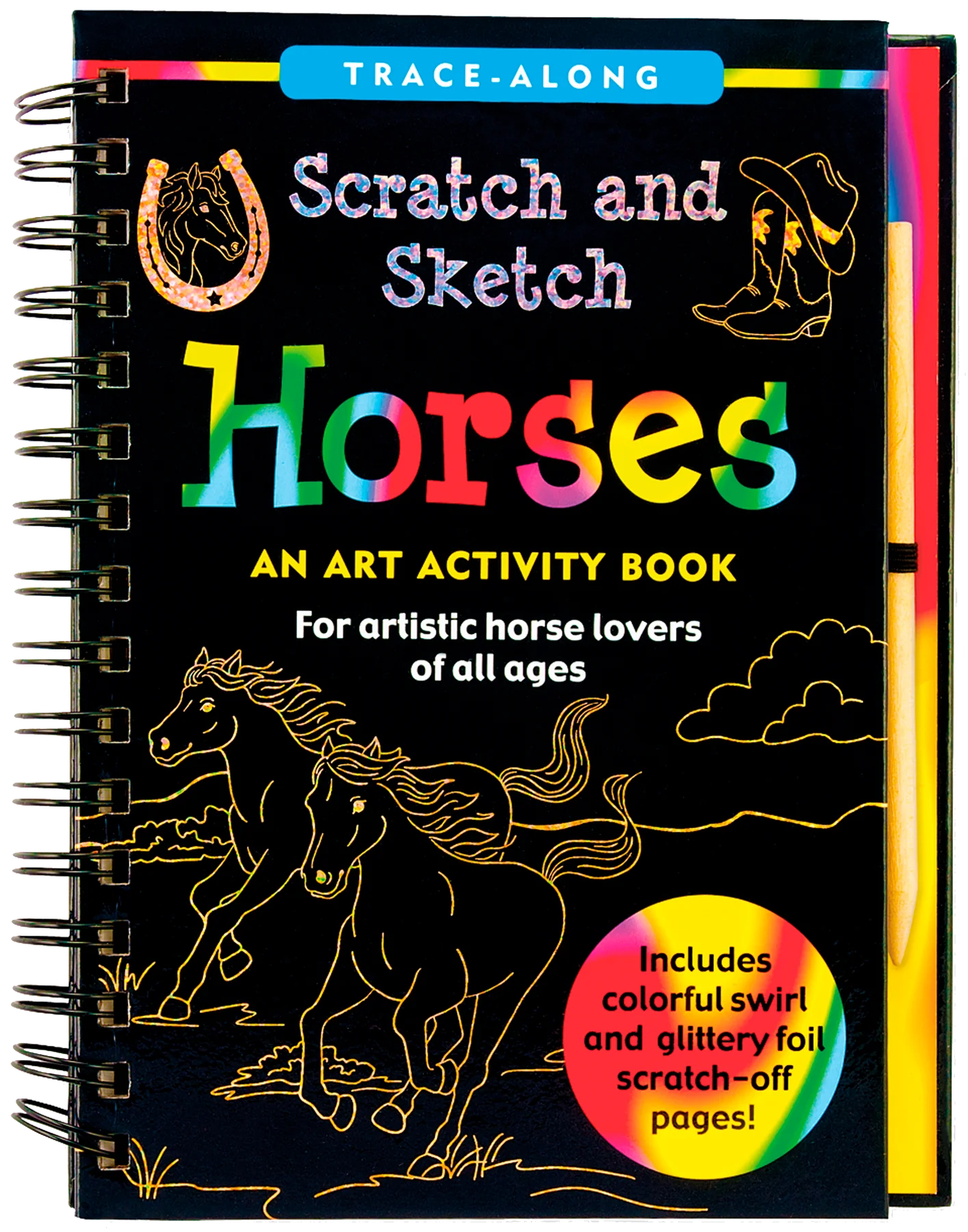 horses | scratch & sketch