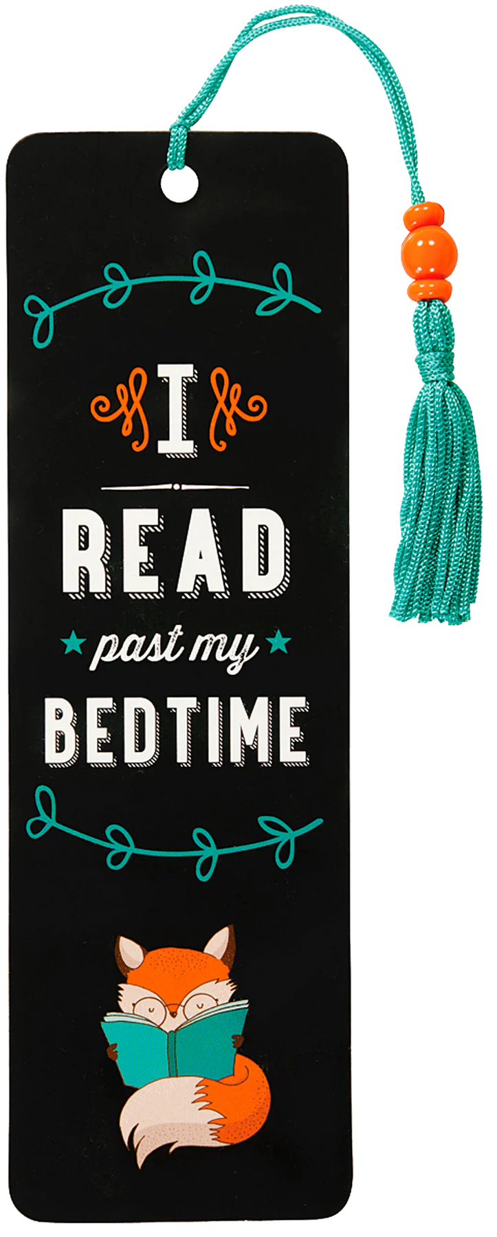 i read past my bedtime | beaded bookmark